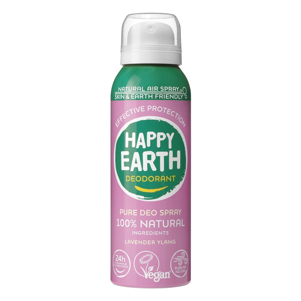 Happy Earth Deo 100% Natural Air Spray Lavender Ylang 100ml 100 ml