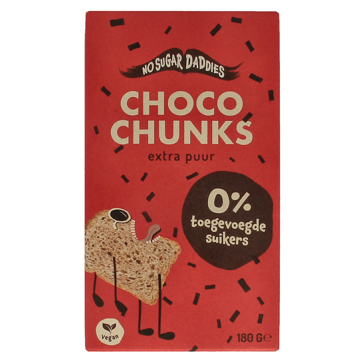 No Sugar Daddies Choco chunks extra puur biologisch 180 gram