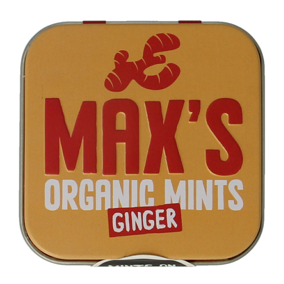 Max Mints Ginger blikje vierkant 35 gram