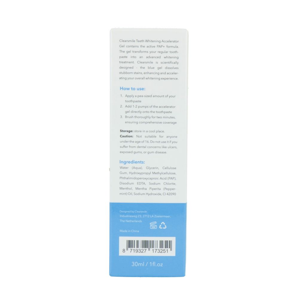 Clearsmile PAP + Formula Teeth Whitening Accelerator Gel 30 ml