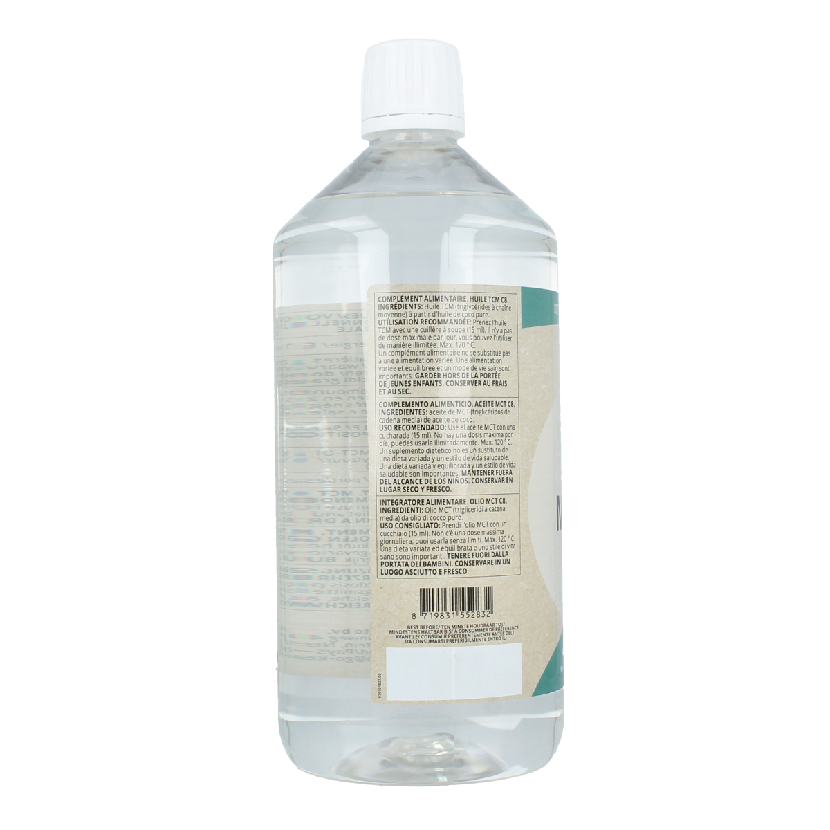 Go-Keto MCT olie C8 premium 1 voordeel 1 liter