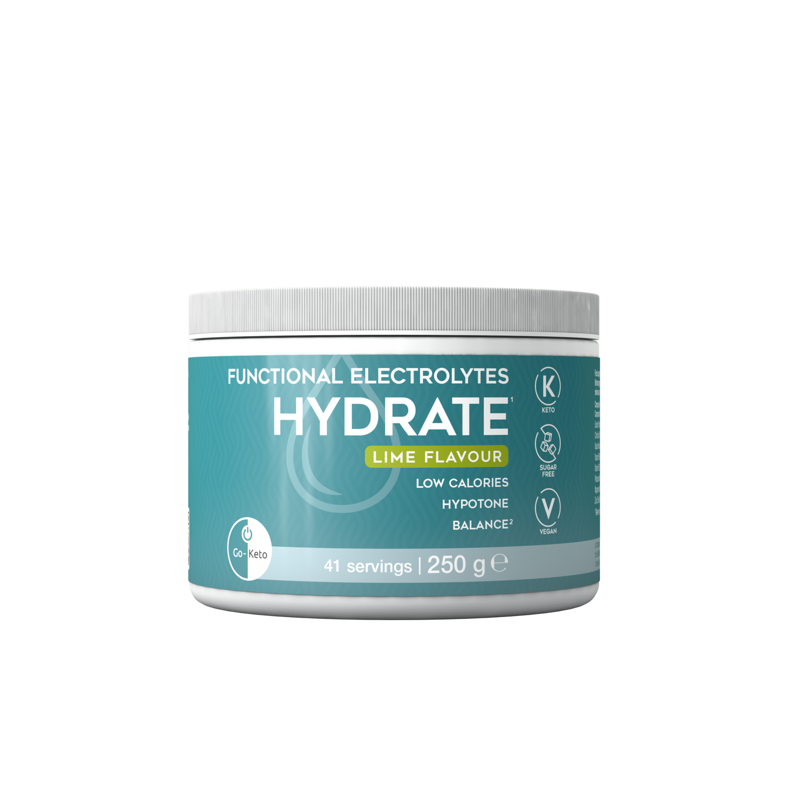 Go-Keto Elektrolytes drink poeder hydratatie limoen 250 gram
