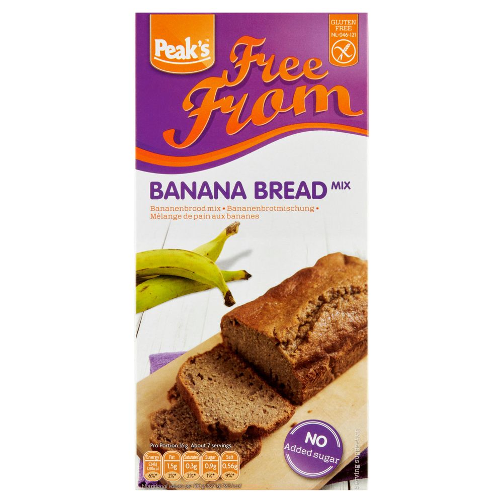 Peak's Free From Bananenbrood Mix 250 gr - Peaks Free