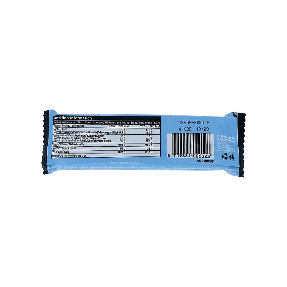 Xxl Nutrition High Protein Bar Cookies & Cream 50 gram