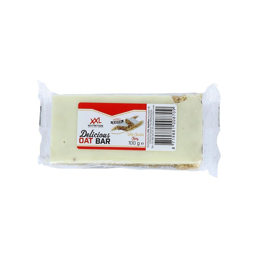 Xxl Nutrition Delicious Oat Bar Witte Chocolade Kers 100 gram