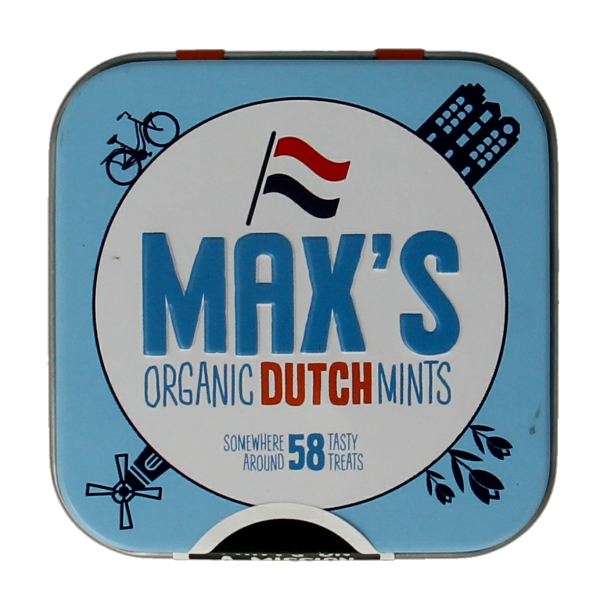 Max Mints Dutch blikje vierkant 35 gram
