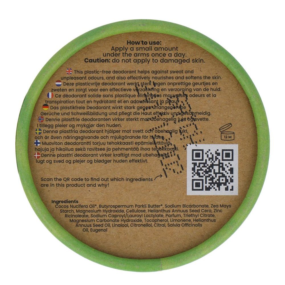 Happysoaps Natuurlijke Deodorant Kokos En Limoen 50 gram
