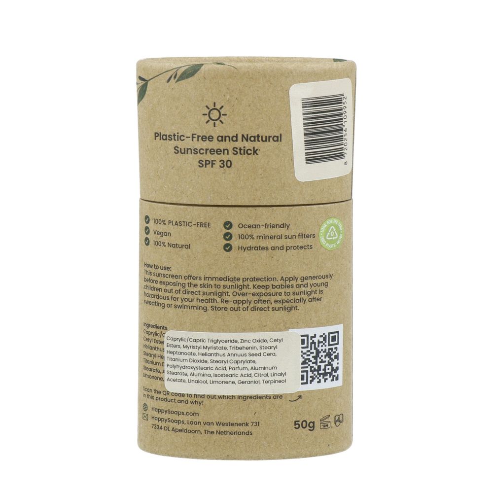 Happysoaps Zonnebrandstick Sunny Citrus Spf 30 50 gram