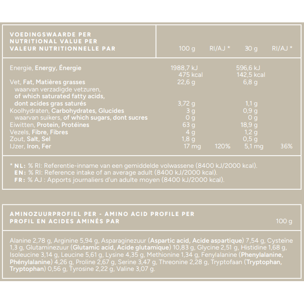 Mattisson Kikkererwt proteïne poeder 63% 400 gram