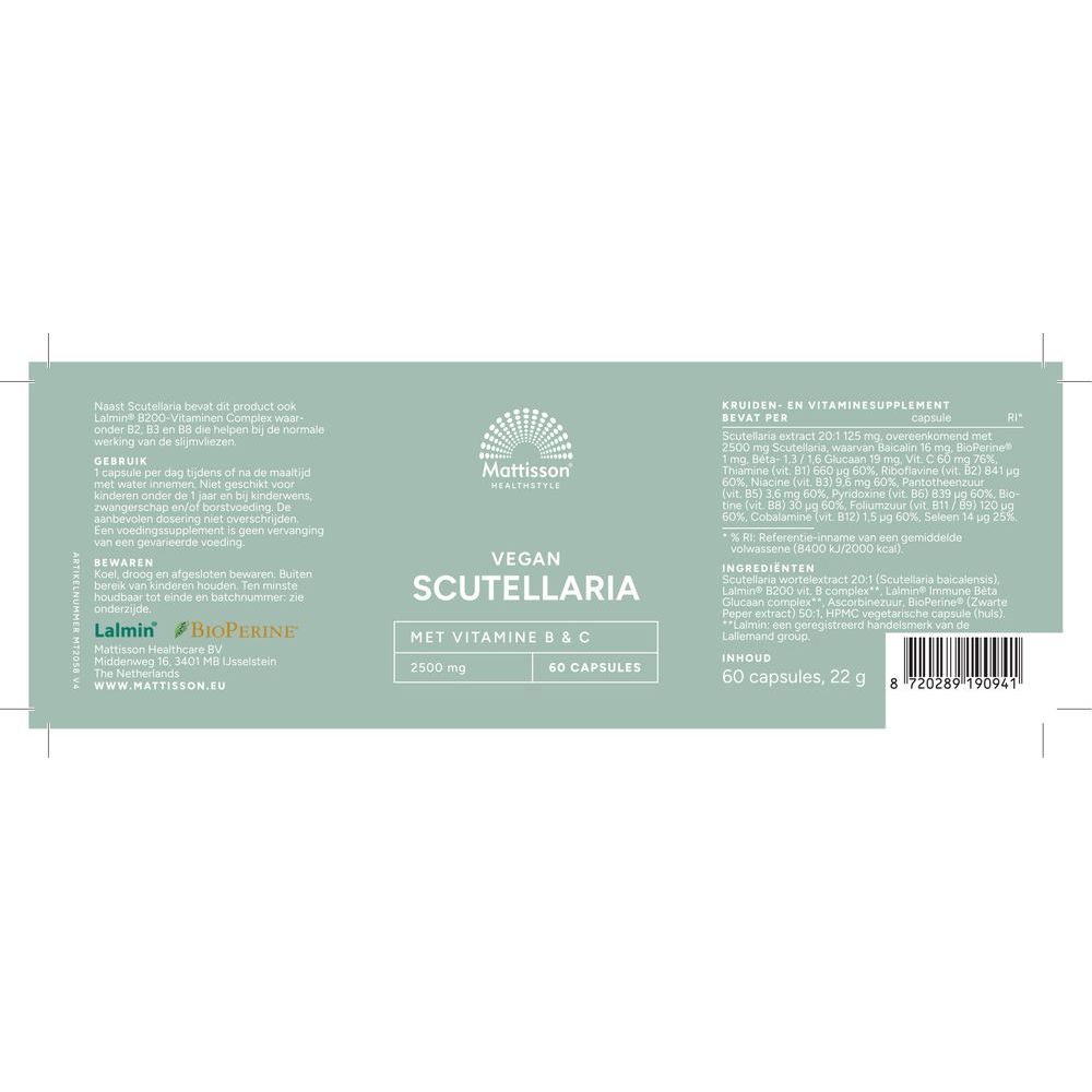 Mattisson Scutellaria 60 vcaps