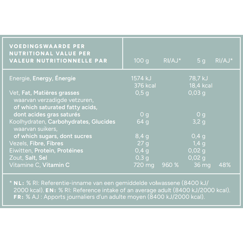 Mattisson Biologisch Amla Bessen Poeder 220 gram