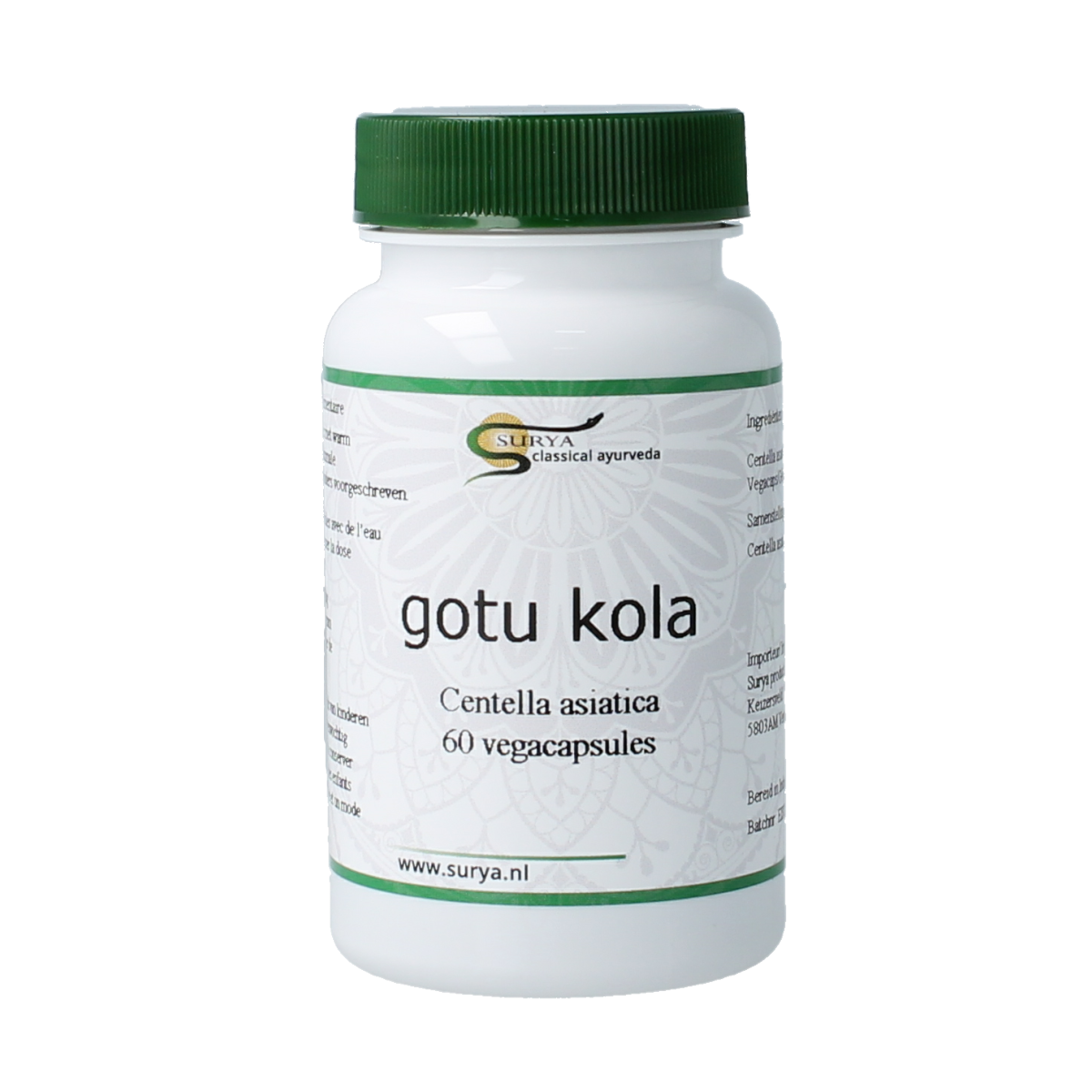 Surya Gutu kola centella asiatic 60 capsules