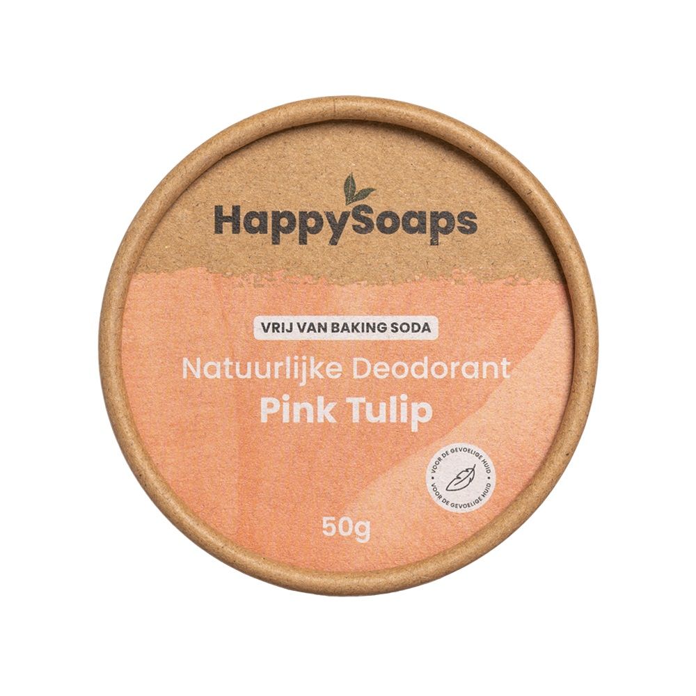 HappySoaps Natuurlijke Deodorant - Pink Tulip 50 gr
