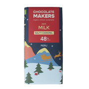 Chocolatemakers Kerstreep salty caramel 80 gram