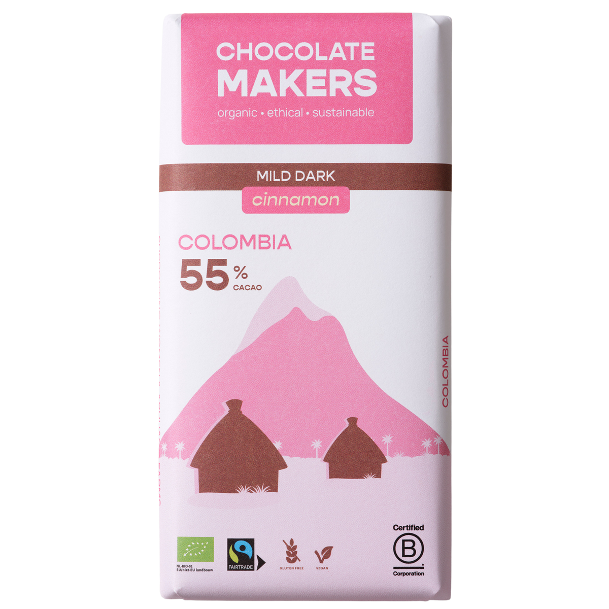 Chocolatemakers pure joy 55% puur kaneel biologisch 80 gram
