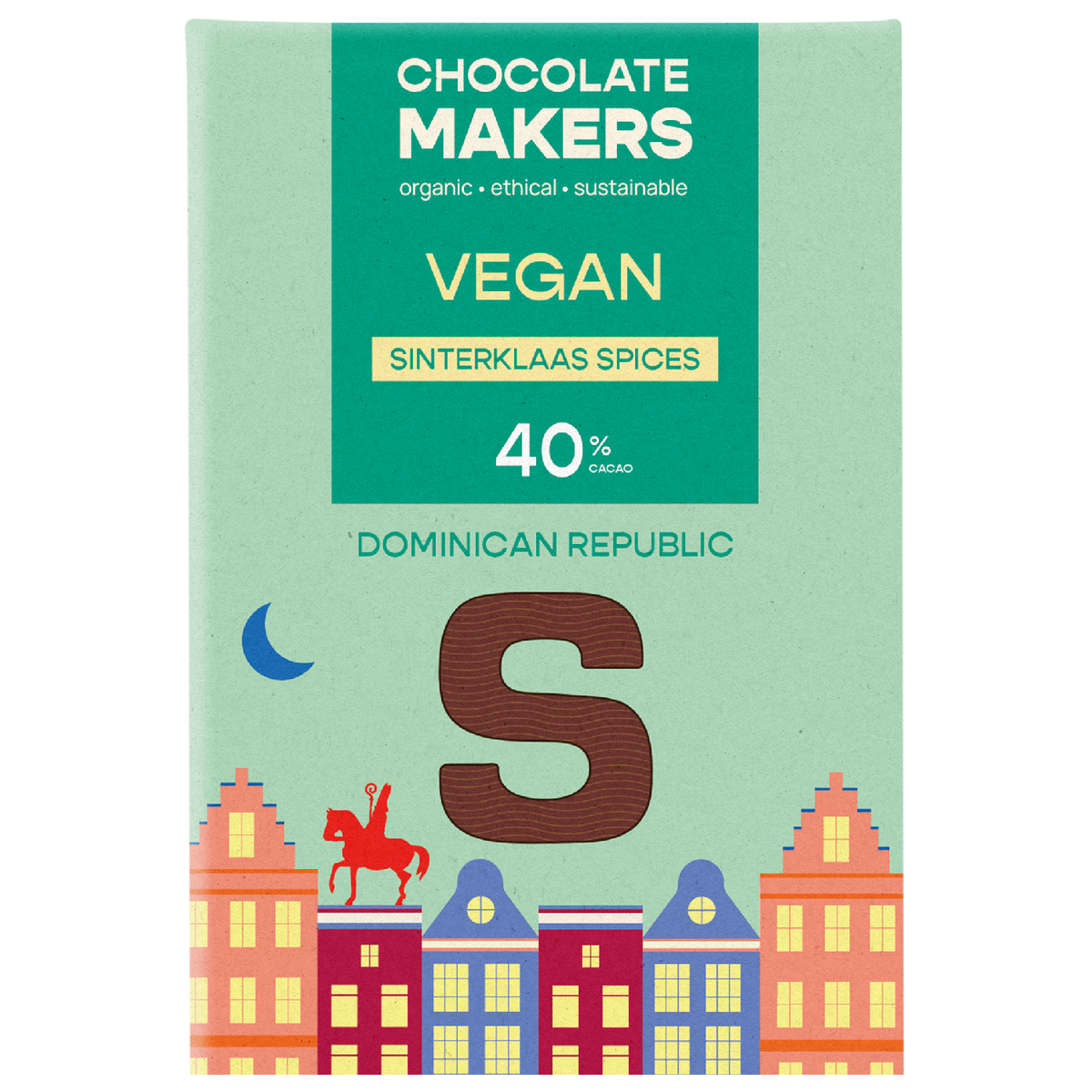Chocolatemakers Sintletter melk vega biologisch 100 gram