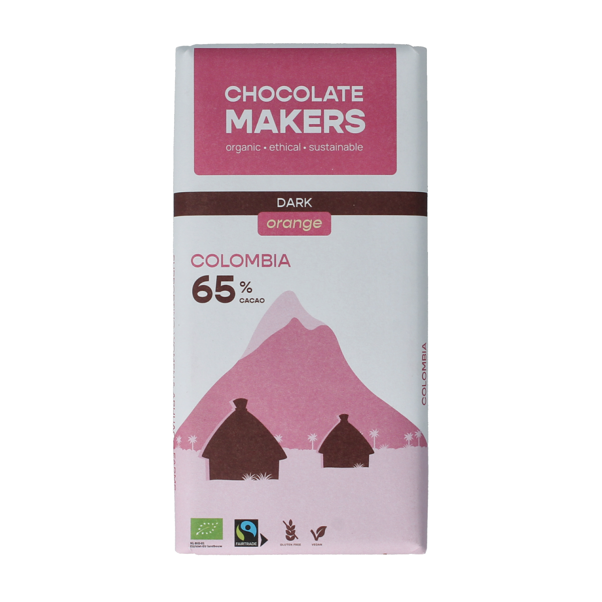 Chocolatemakers Colombia dark sinaas 65% biologisch 80 gram