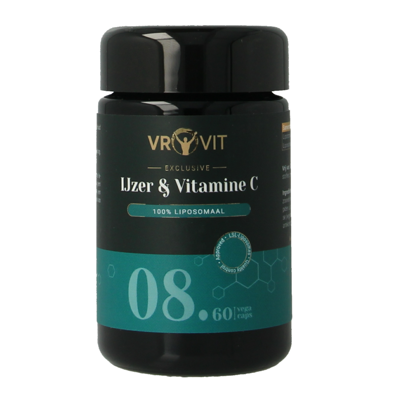 Vrovit Liposomaal 08 ijzer & vitamine c 60 vcaps