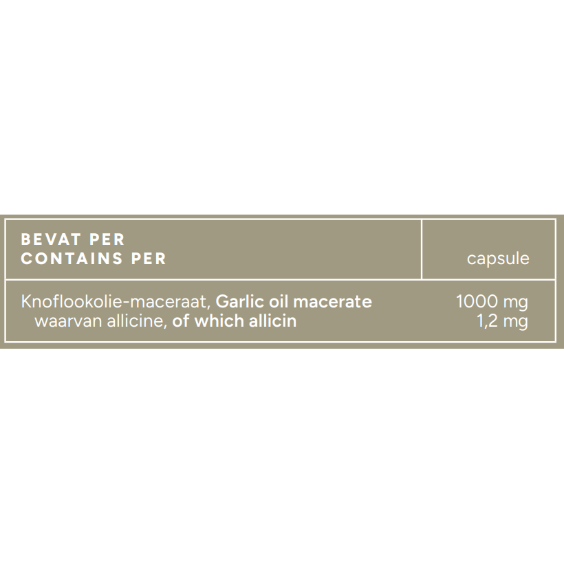 Mattisson Knoflookolie 1000 mg 60 capsules