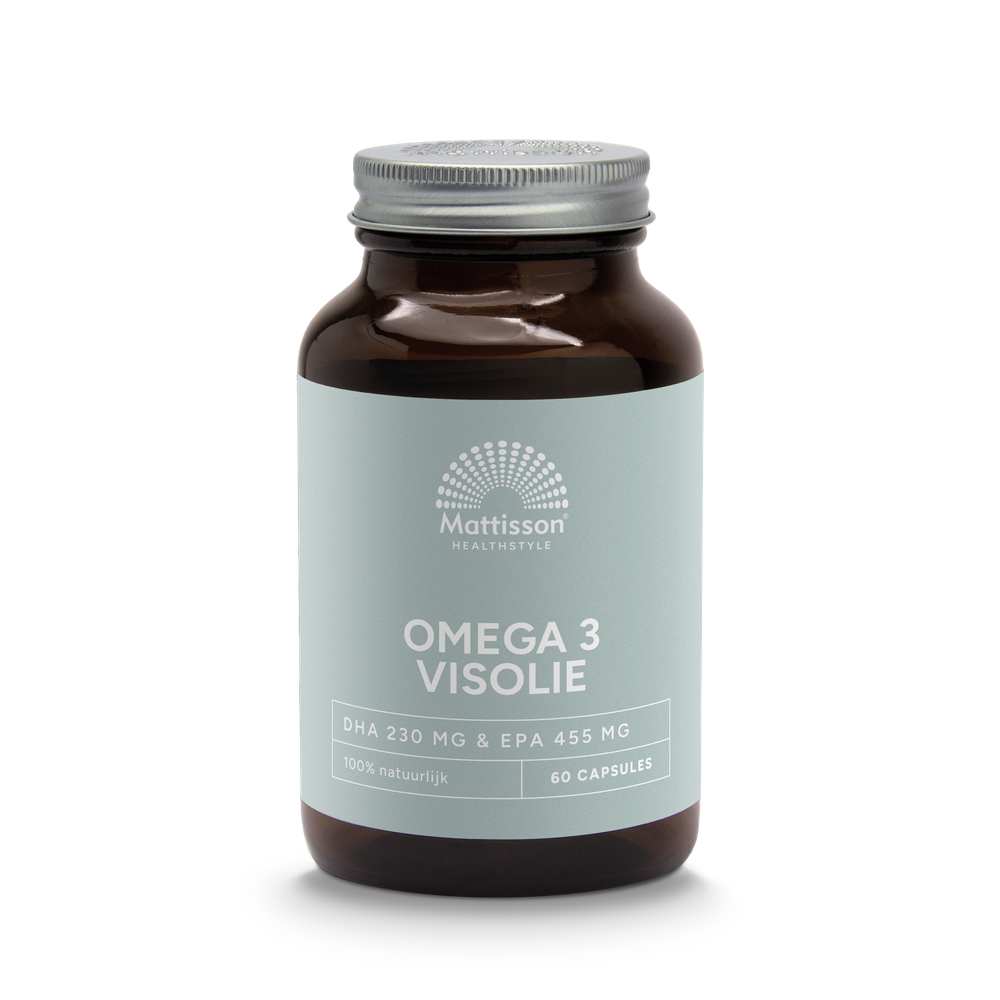 Mattisson Omega 3 Visolie 1000 mg DHA 230 mg & EPA 455 mg 60 capsules