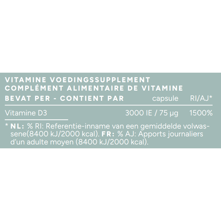 Mattisson Vegan Vitamine D3 75 mcg 60 vcaps