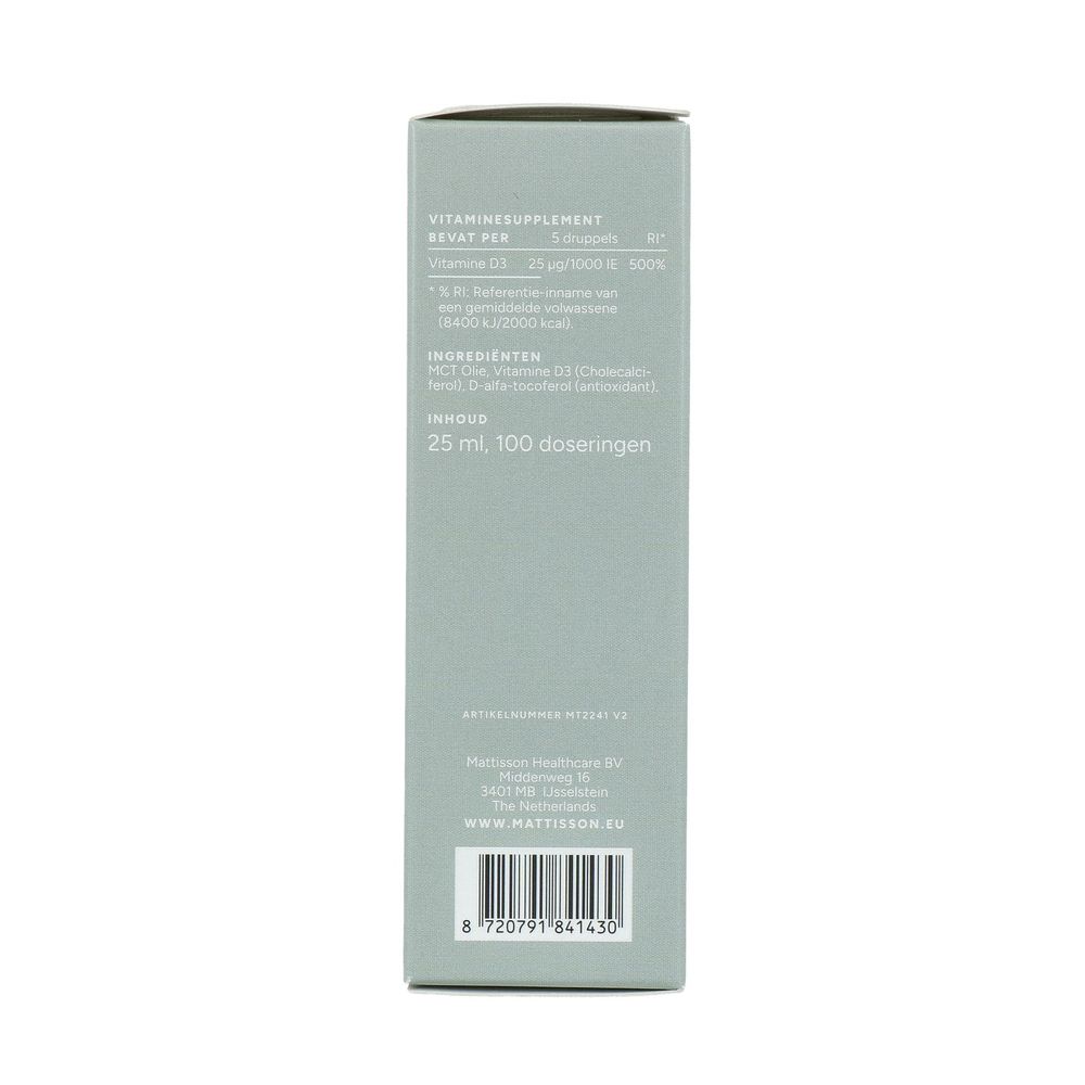 Mattisson Vegan Vitamine D3 25 mcg