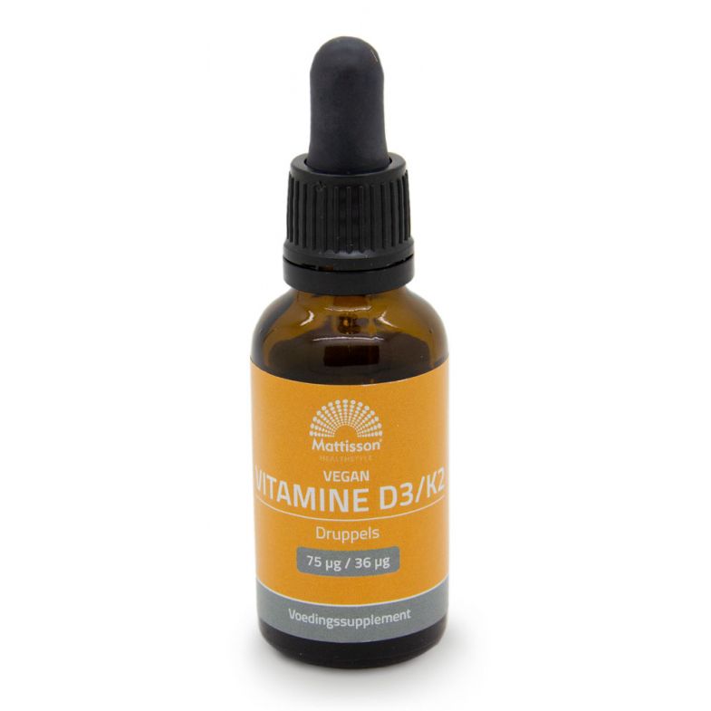 Mattisson Vegan Vitamine D3/K 75 mcg/36 mcg 25 ml