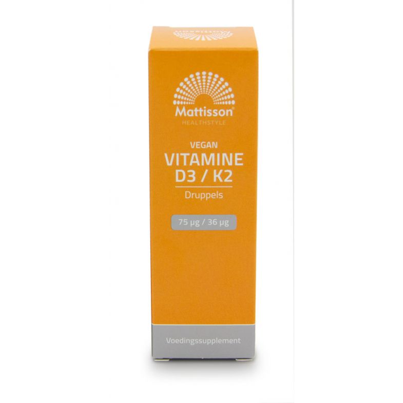 Mattisson Vegan Vitamine D3/K 75 mcg/36 mcg 25 ml