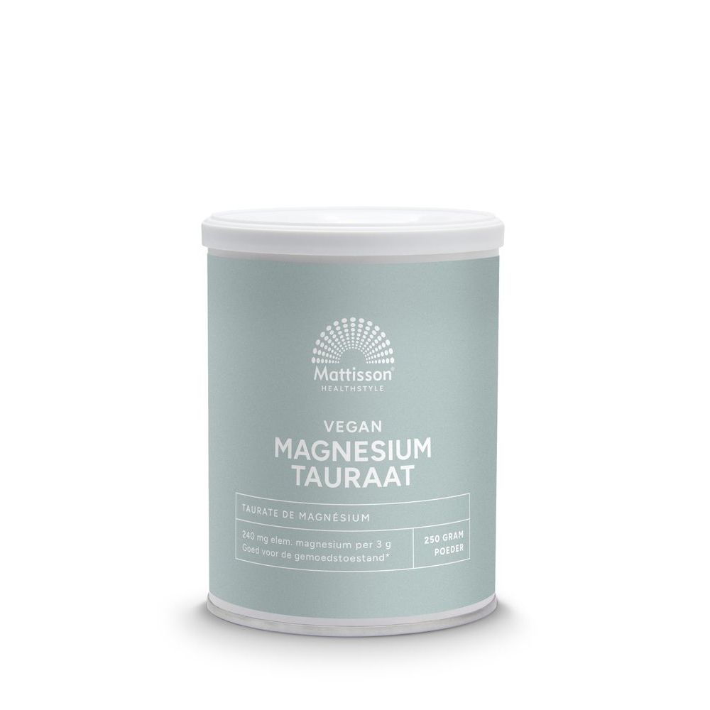 Mattisson Vegan Magnesium Tauraat Poeder 250 gram