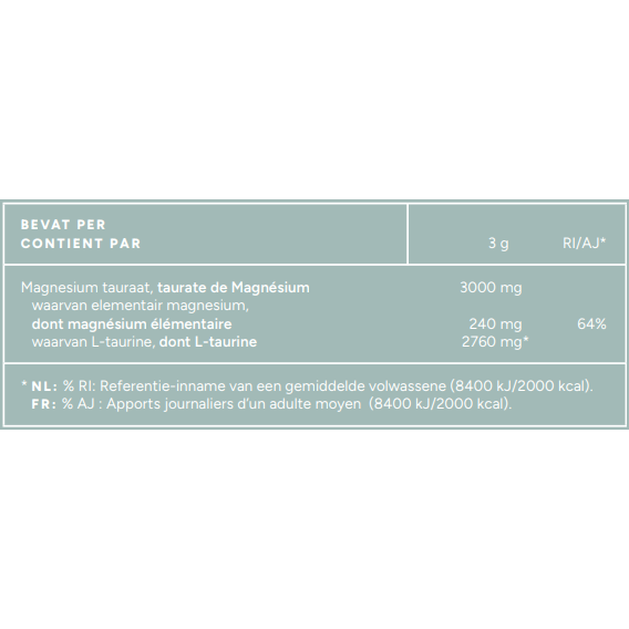 Mattisson Vegan Magnesium Tauraat Poeder 250 gram