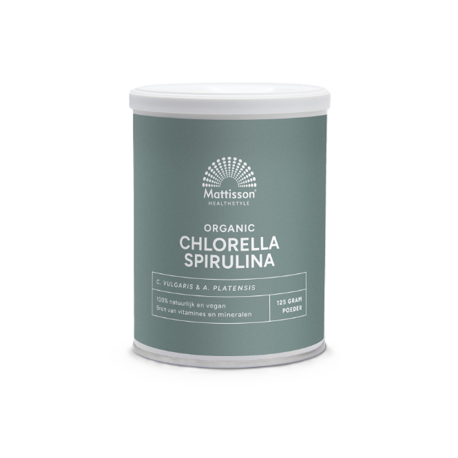 Mattisson Biologisch Chlorella Spirulina poeder 125 gram