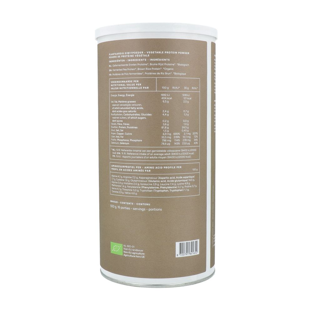 Mattisson Biologisch Vegan Proteïne Erwten & Rijst Naturel 500 gram