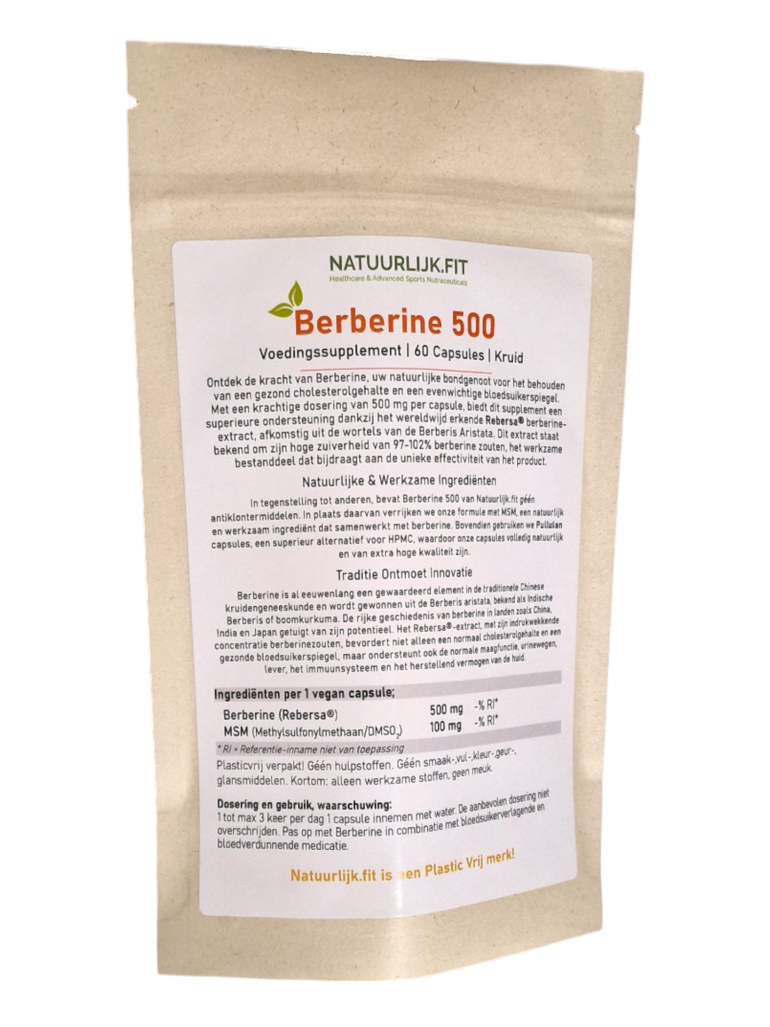 Natuurlijk.fit Berberine 500 mg 60 vcaps