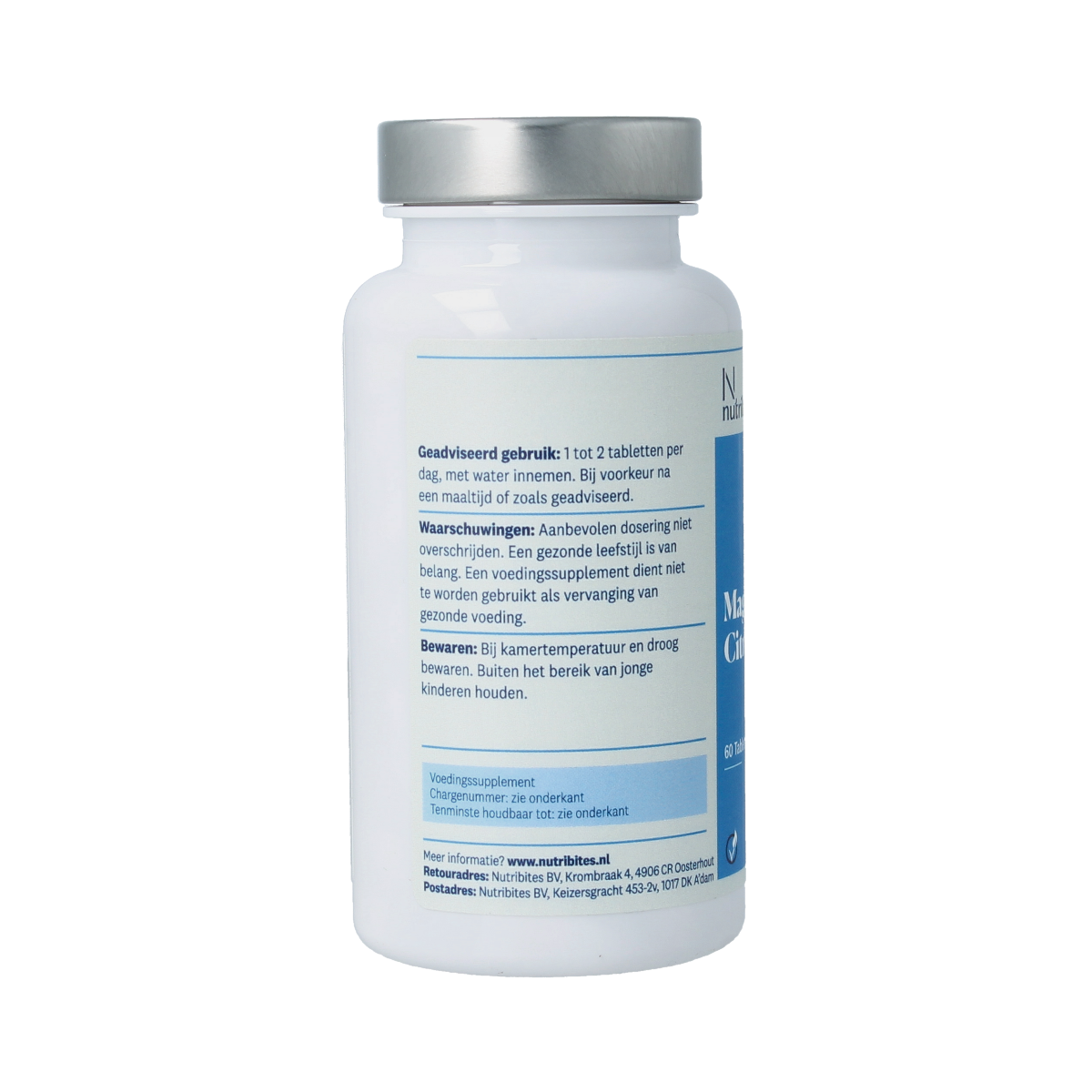 Nutribites Magnesium citraat 60 tabletten