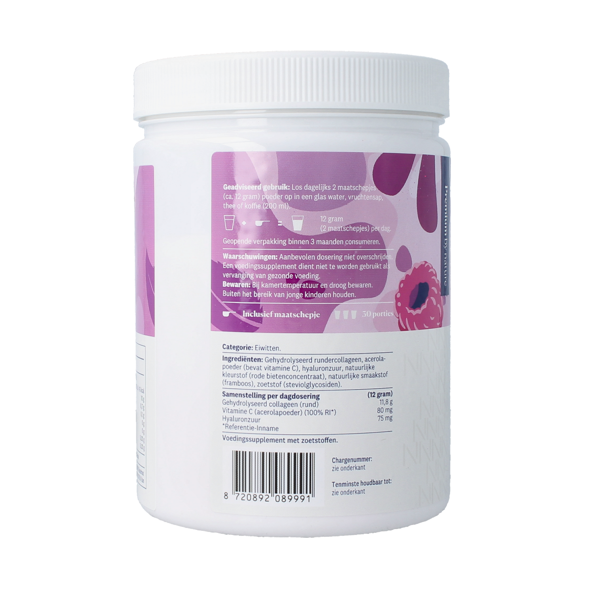Nutribites Collageen framboos 360 gram