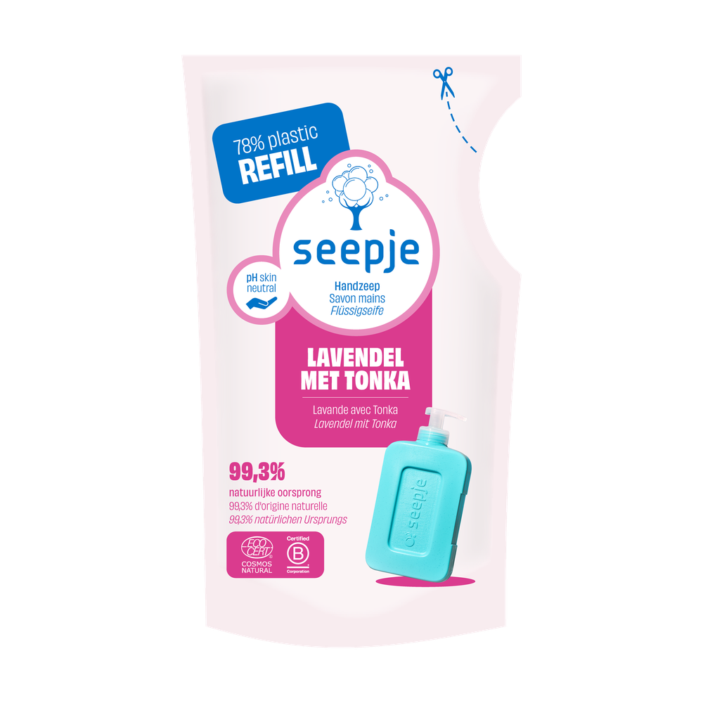 Seepje Handzeep Refill 'Lavendel Met Tonka' 300 ml