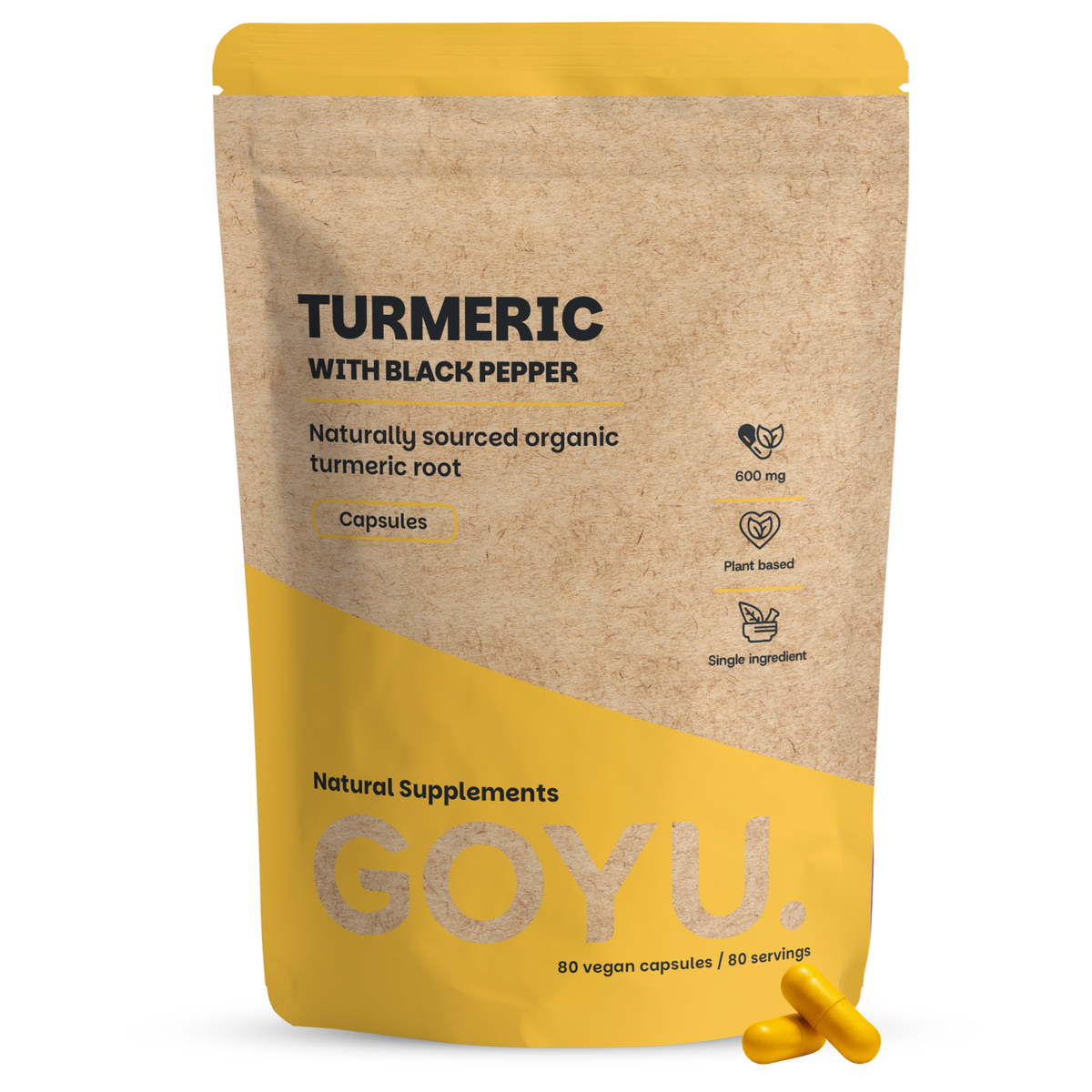 Goyu Kurkuma piperine bio 80 capsules
