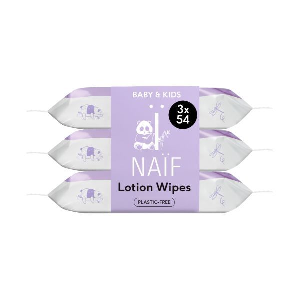 Naif Babydoekjes Lotion 3 x 54 stuks 162 st