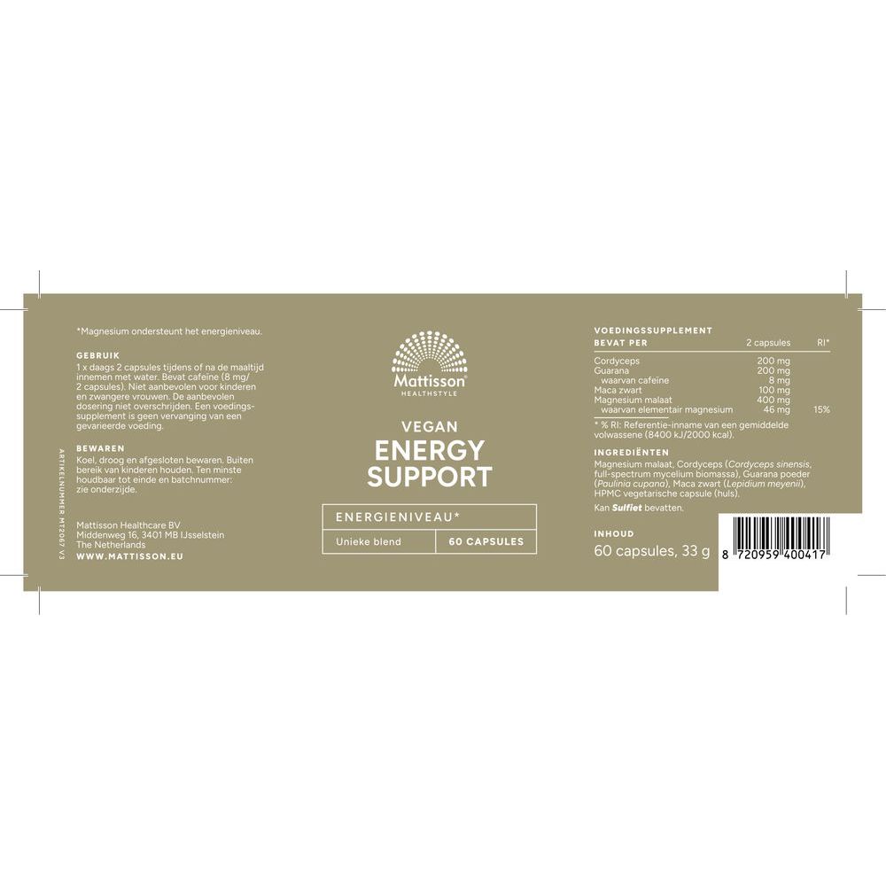 Mattisson Energy support 60 capsules