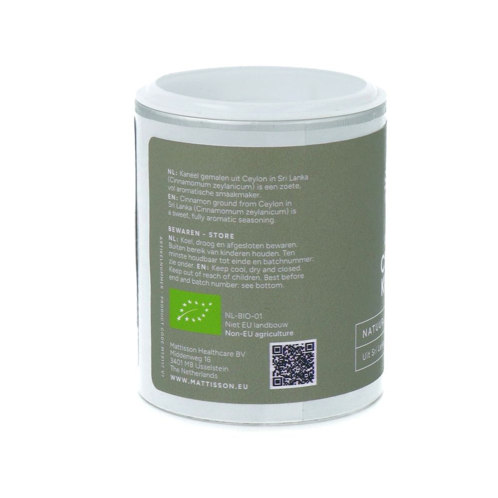 Mattisson Organic Ceylon Kaneel 35 gram