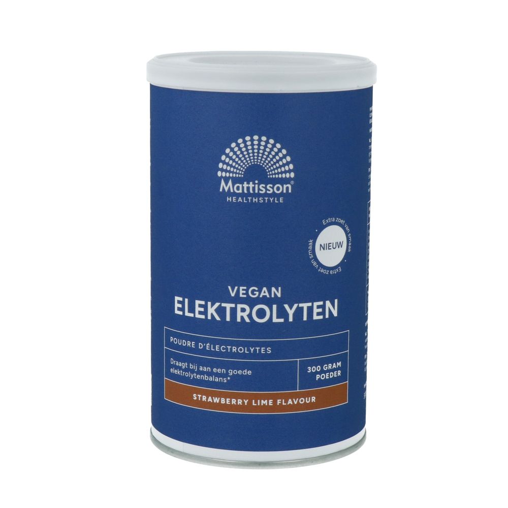 Mattisson Elektrolyten Poeder Strawberry Lime 300 gram