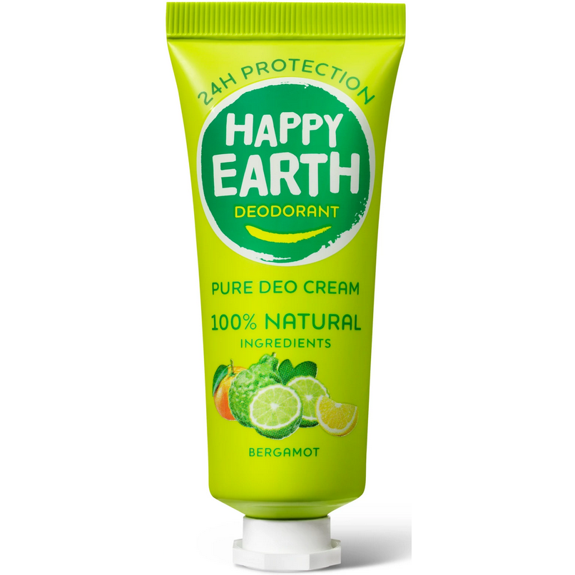 Happy Earth 100% Natuurlijke Deodorant Cream Bergamot 40 ml