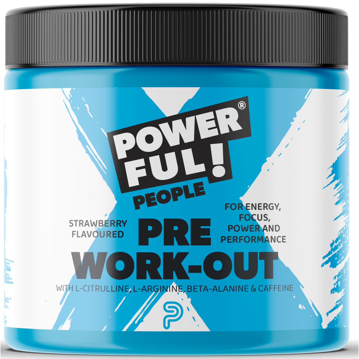 Powerful People Pre work-out strawberry 250 gram