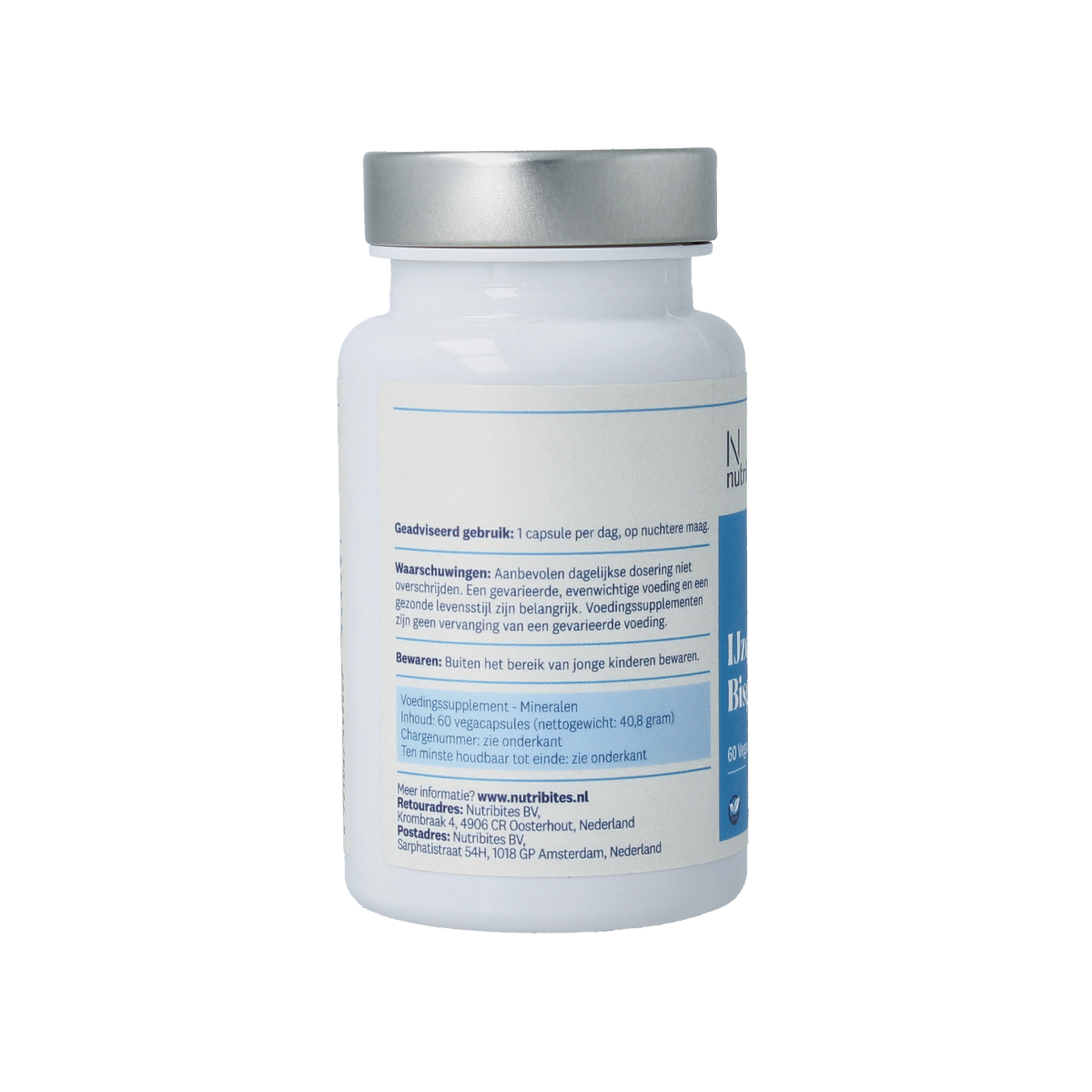 Nutribites IJzer bisglycinaat 60 vcaps