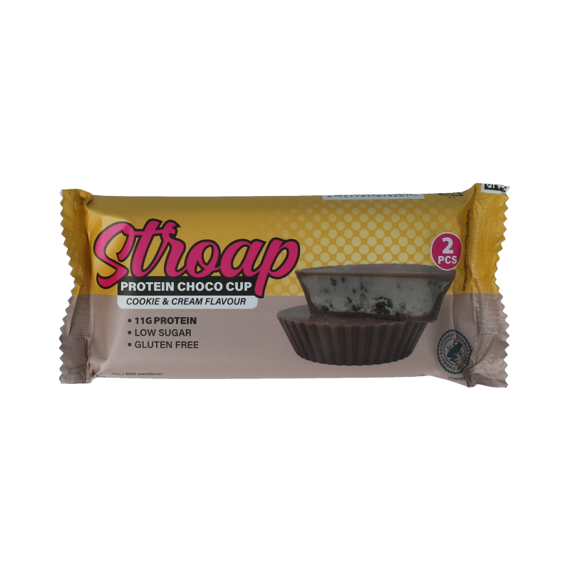 Stroap Protein choco cups cookie & cream 42 gram