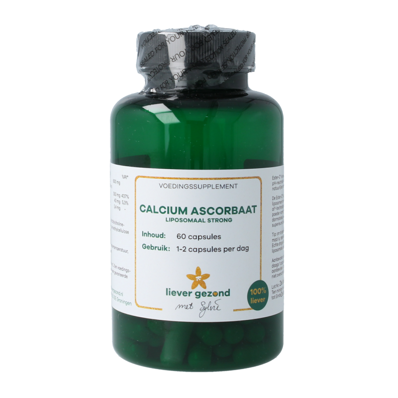 Liever Gezond Calcium ascorbaat liposomaal strong 60 vcaps