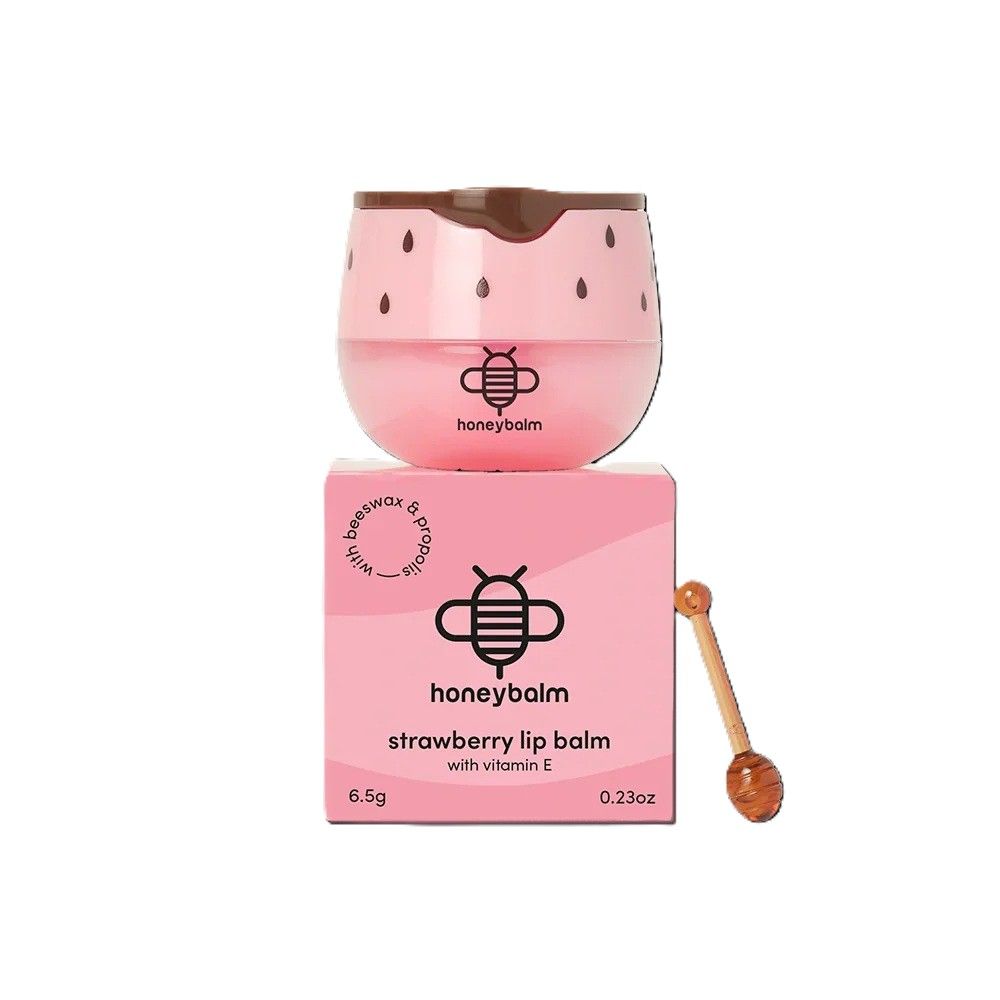 Honeybalm Strawberry Lipbalm Spf 25 6.5 gr