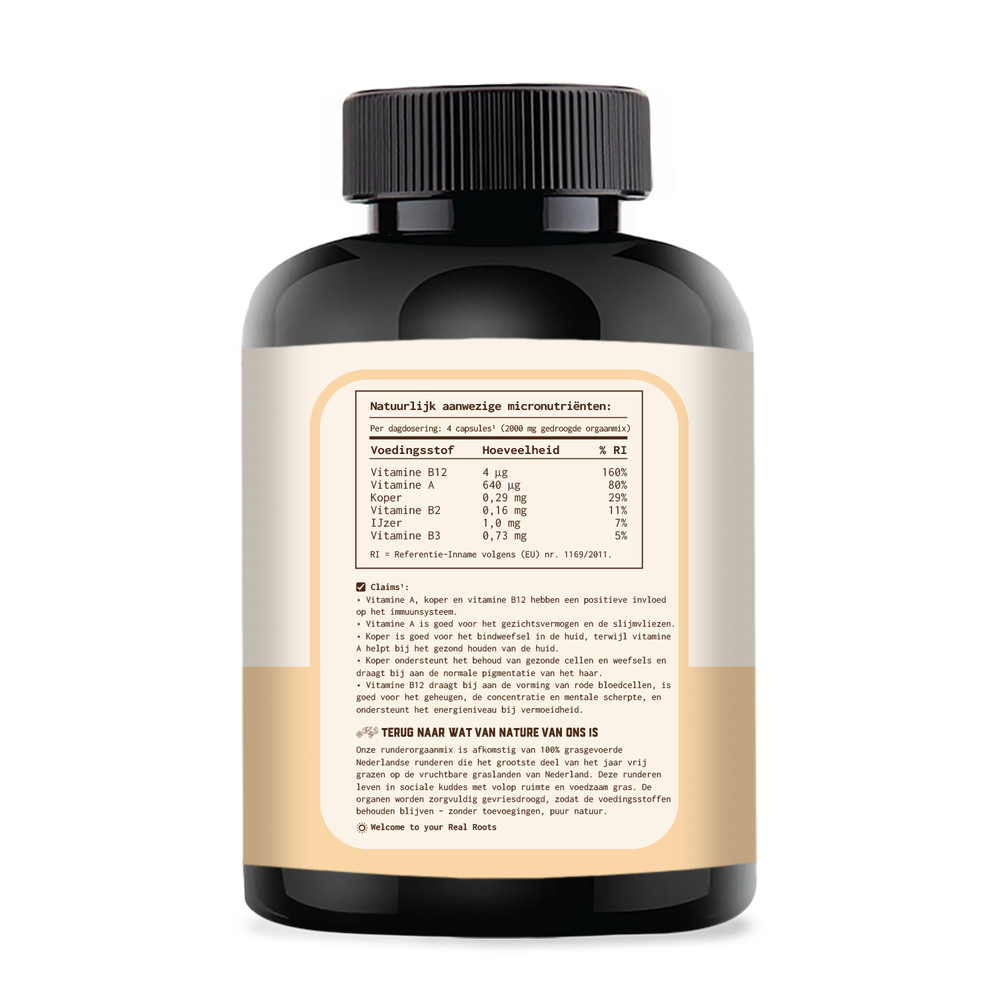 Real Roots Runder Orgaanmix 180 capsules