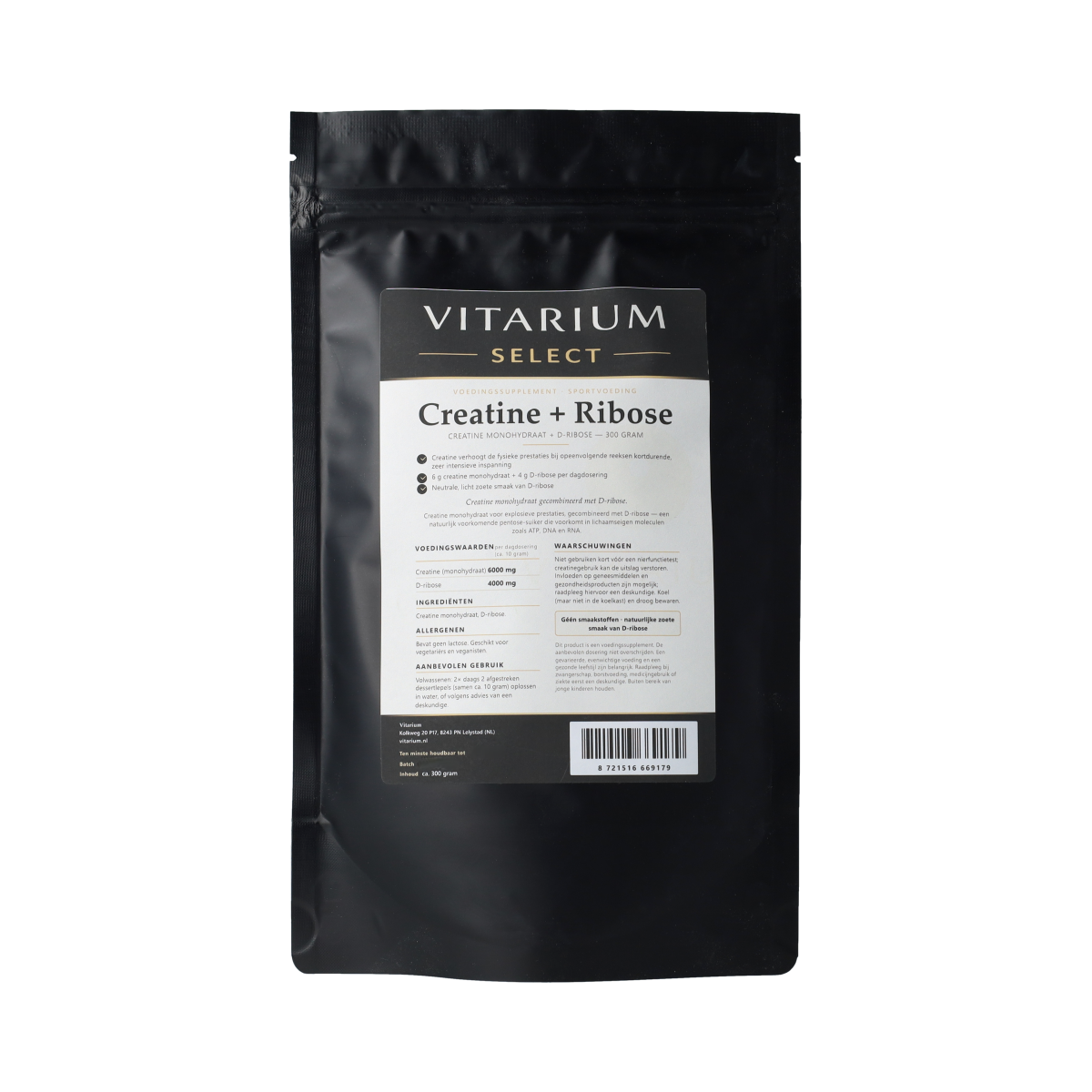 Vitarium Select Creatine + Ribose 300 gram