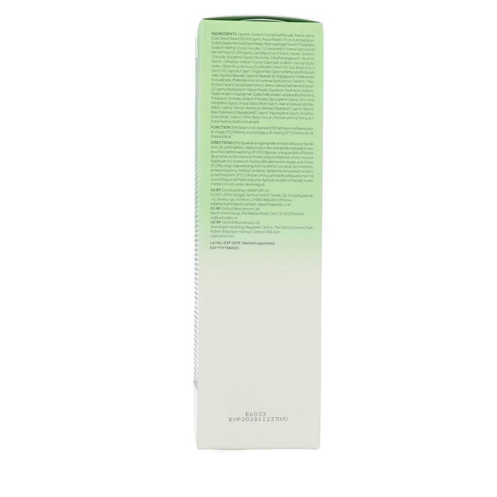 Purito Oat In Gentle Exfoliating Face Cleanser 150 ml